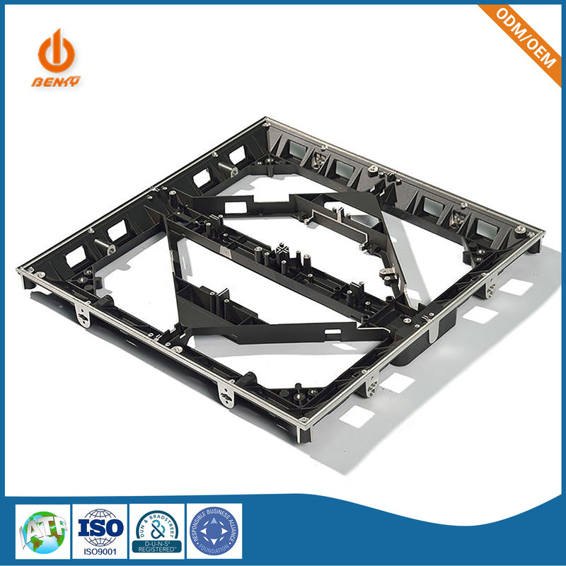 Bộ phận đúc khuôn Khung tường Bảng điều khiển phía sau Nhôm Màn hình hiển thị LED HD trong nhà Bảng nối đa năng Tủ trọng lực hợp kim