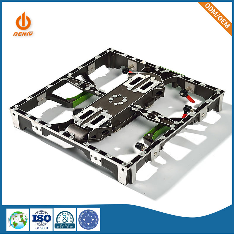 Bộ phận đúc khuôn Khung tường Bảng điều khiển phía sau Nhôm Màn hình hiển thị LED HD trong nhà Bảng nối đa năng Tủ trọng lực hợp kim