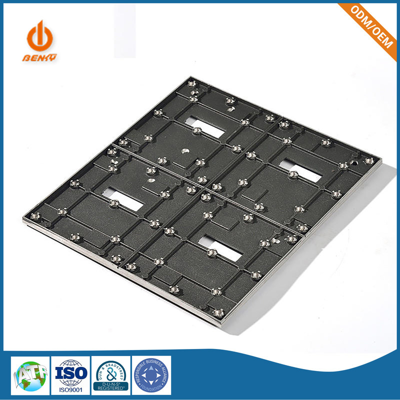 Bộ phận đúc khuôn Khung tường Bảng điều khiển phía sau Nhôm Màn hình hiển thị LED HD trong nhà Bảng nối đa năng Tủ trọng lực hợp kim